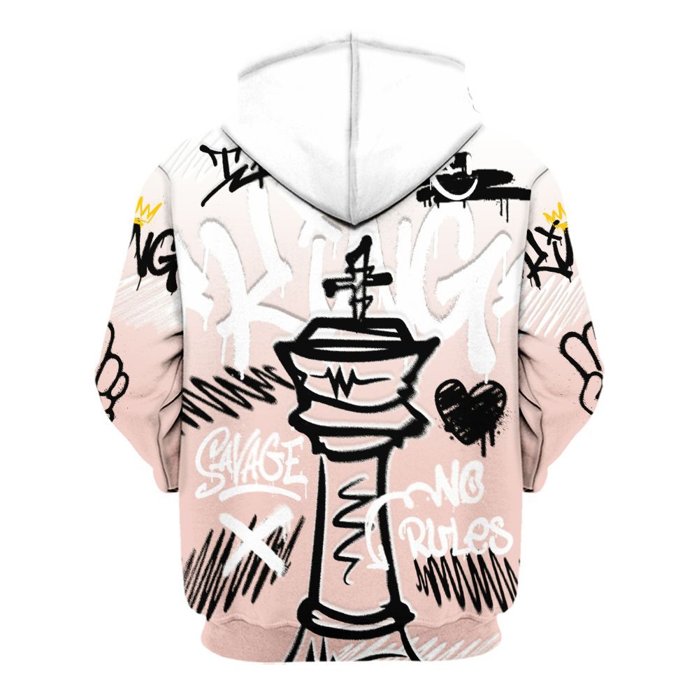Hoodie To Match Low Legend Pink 11s - Street King Chess Streetwear All Over Print
