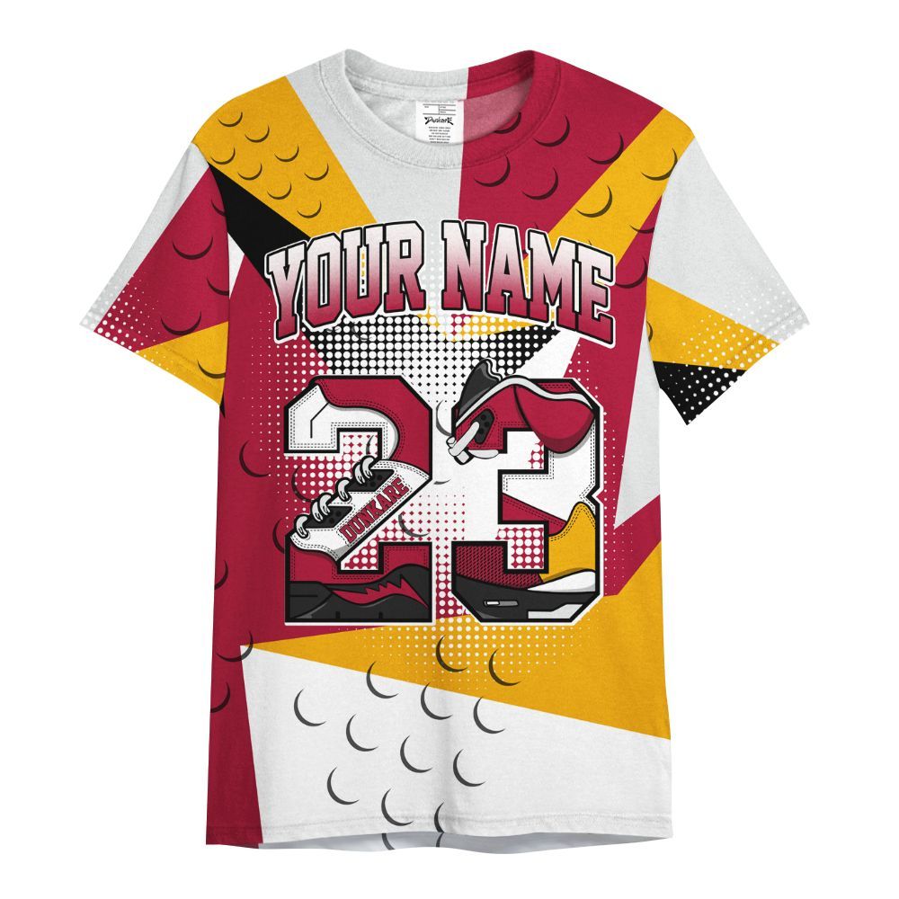 Shirt To Match Cardinal 7s - Poly Custom Name Number 23 5s All Over Print