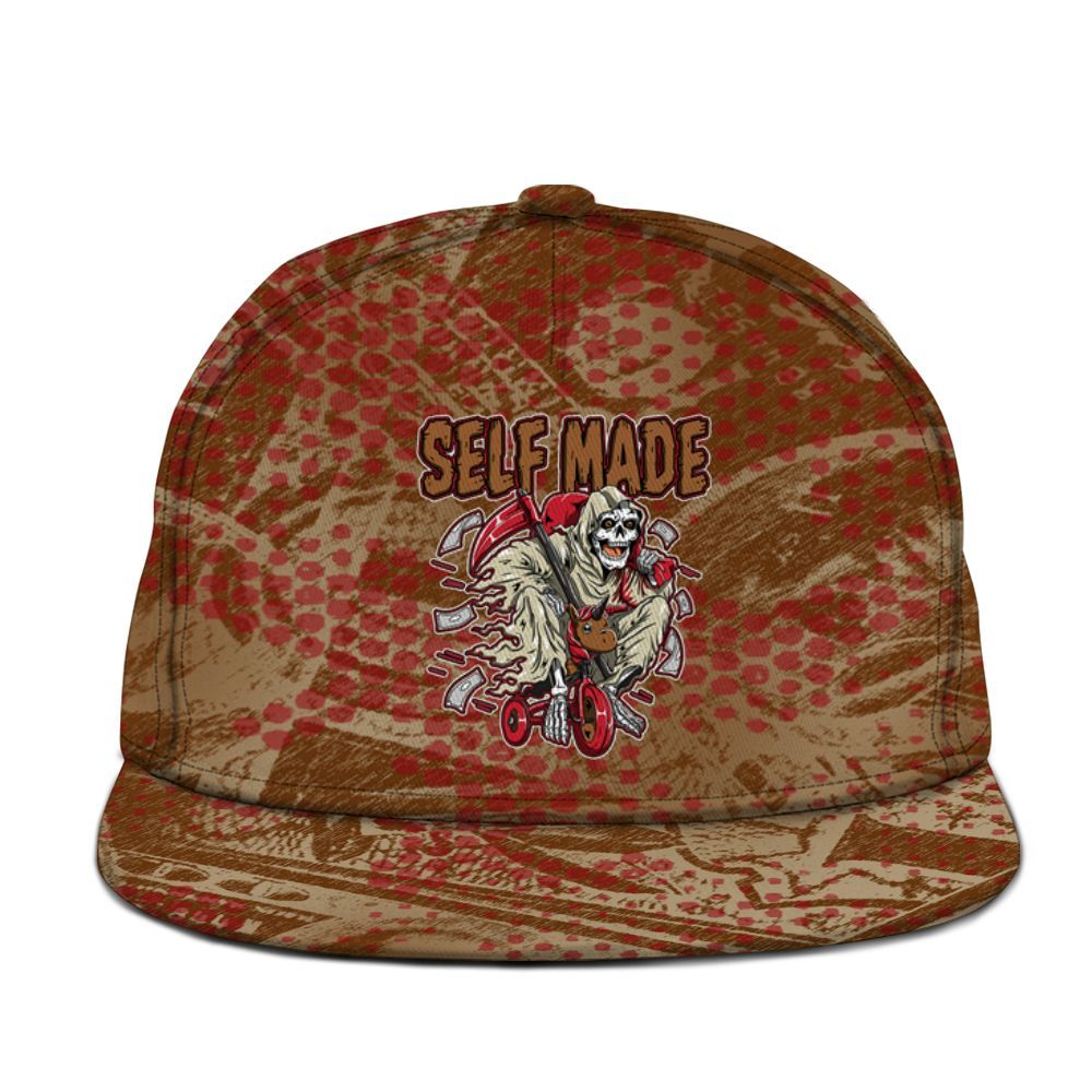 Snapback To Match Archaeo Brown 5s - Self Make Skeleton Banknotes Art Graphic