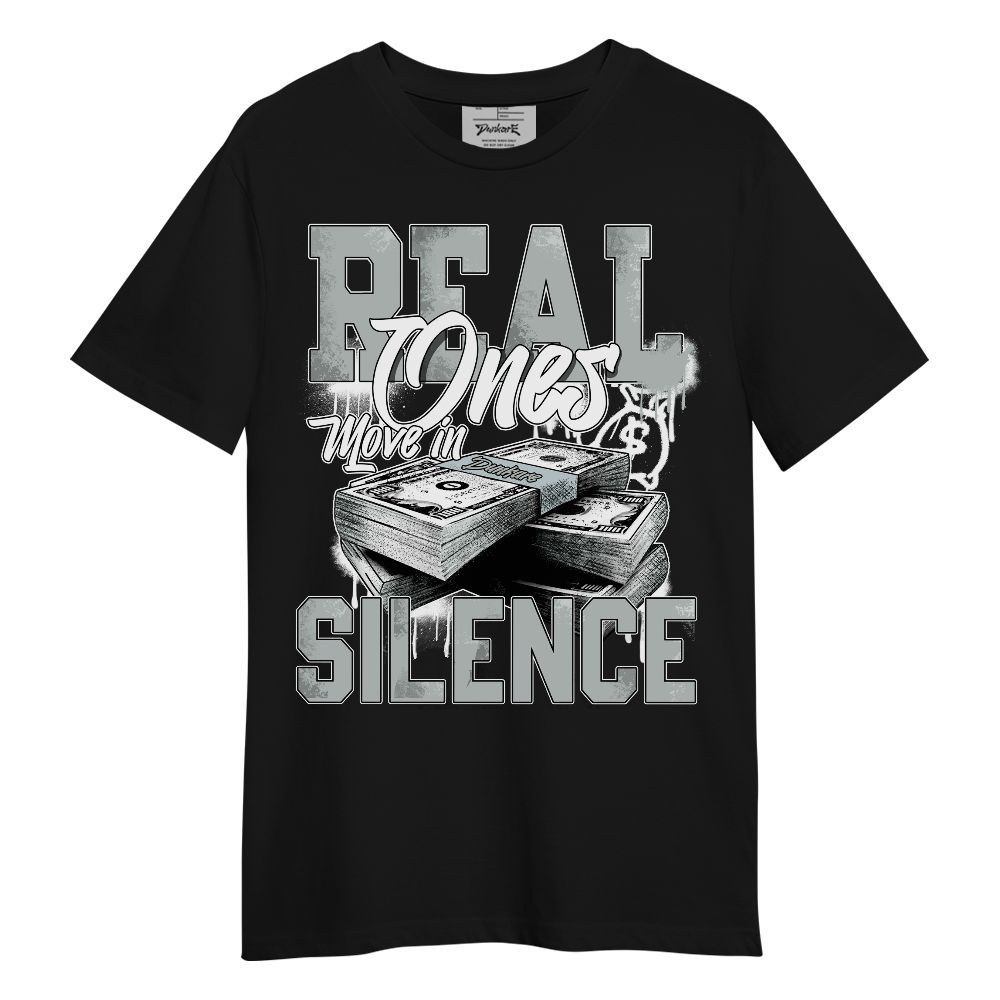 Shirt To Match Black Wolf Grey 12s - Move In Silence Money Retro Unisex Shirt