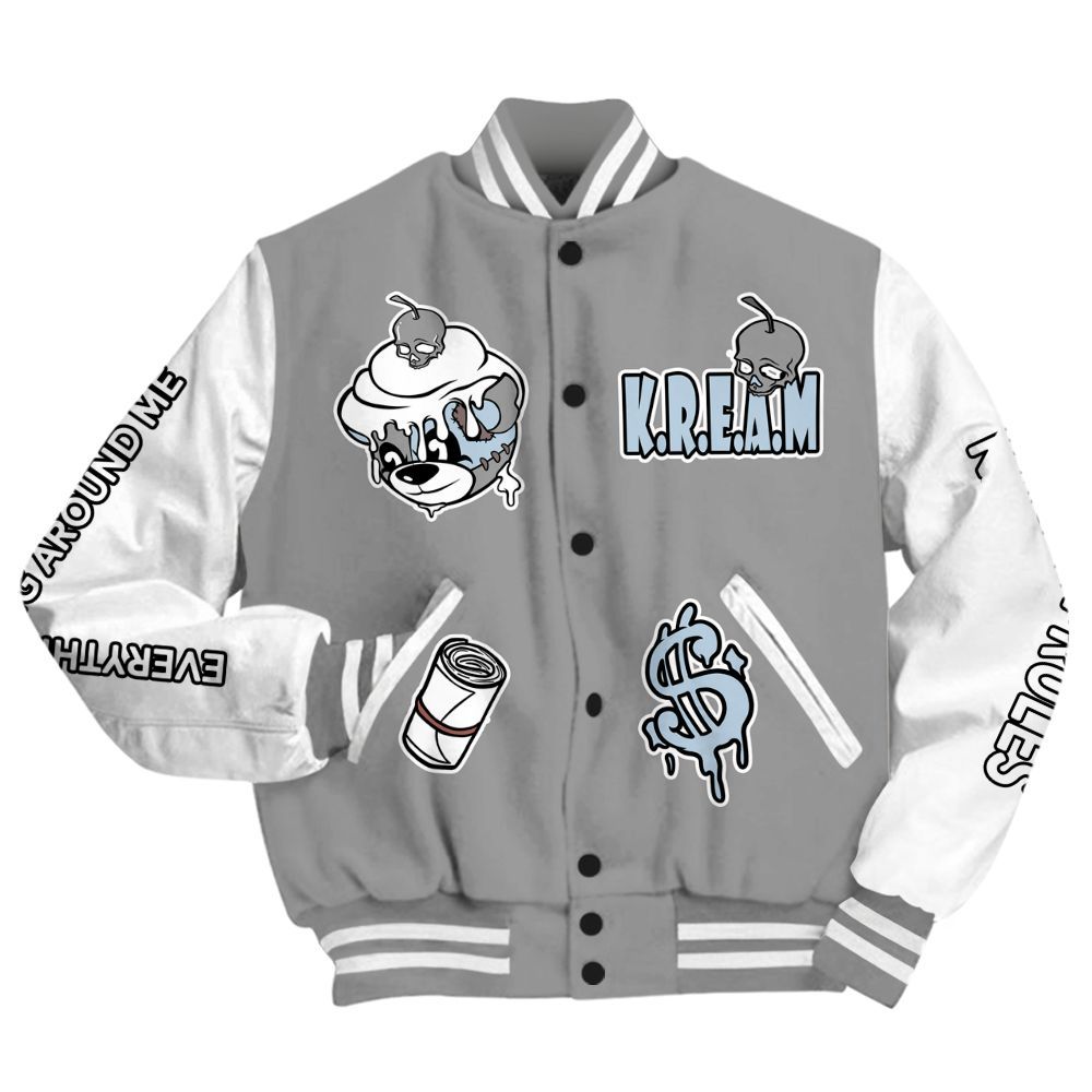 Varsity Jacket To Match Cool Grey 6s - Loot Bear All Over Print