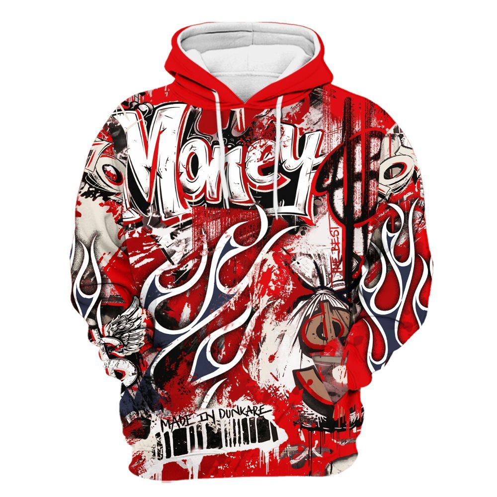 Hoodie To Match Low OG Howard University 1s - The Best Money All Over Print