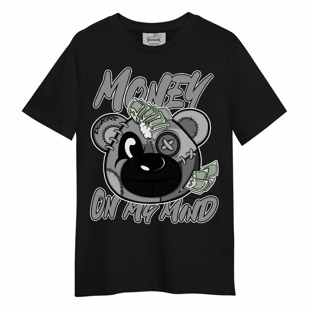 Shirt To Match Black Wolf Grey 12s - Money On My Mind Bear Shirt Unisex Oufit Unisex Shirt