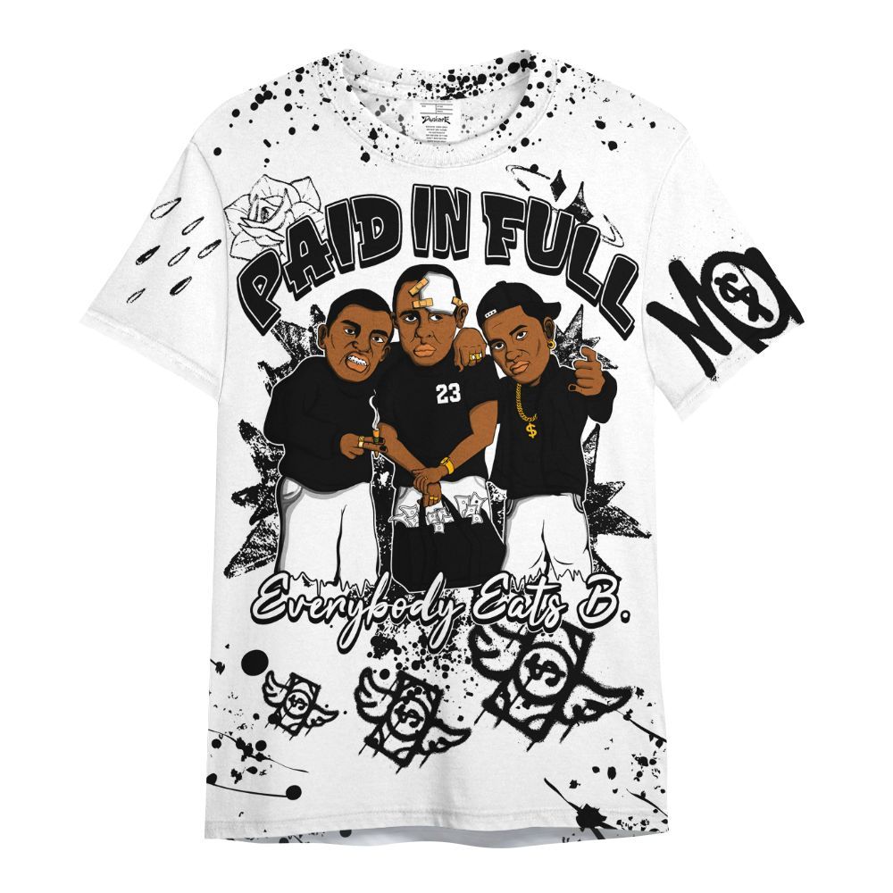 Shirt To Match Kobe 9 EM Protro Halo - Everybody Paid In Full Crayon All Over Print