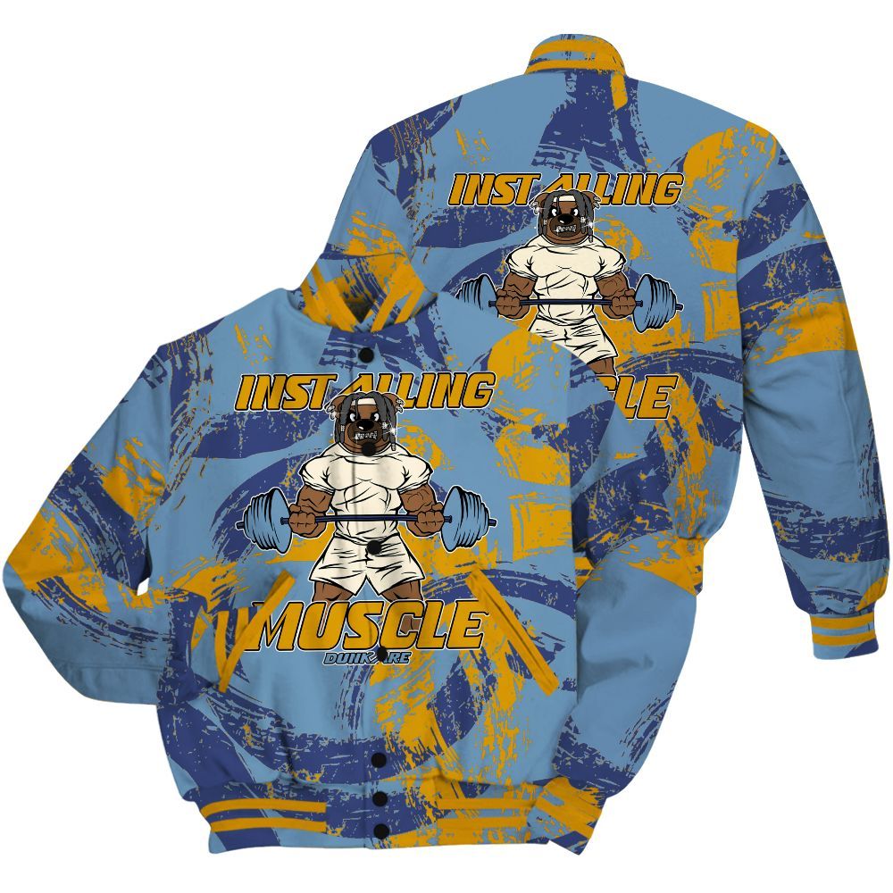 Varsity Jacket To Match High OG First In Flight 1s Shirt - Installing Muscle Bear Circle Slpash All Over Print