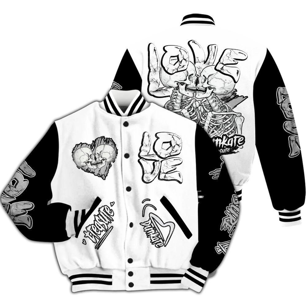 Varsity Jacket To Match Kobe 9 EM Protro Halo - Skull Bear All Over Print