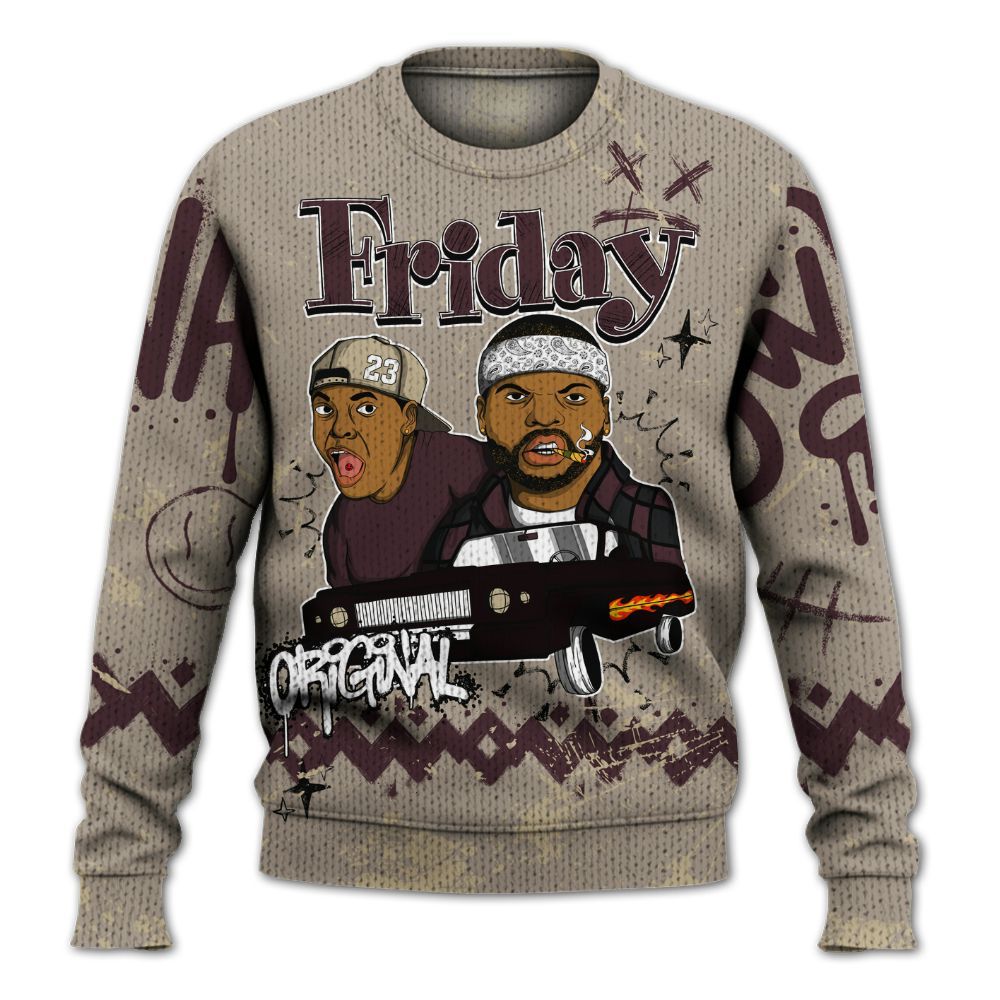 Knitted Sweater To Match AMM Retro Phantom 4s - Friday Sneaker Crayon