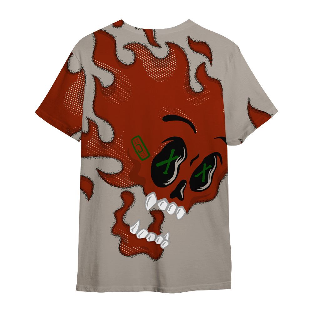 Shirt To Match El Grito 5s - All Hustle No Lucky Skull All Over Print