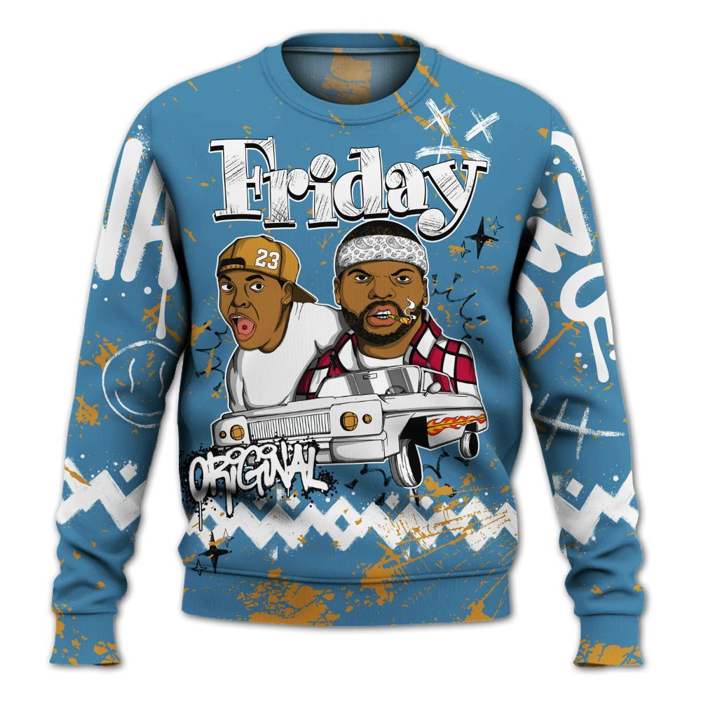 Sweatshirt To Match GS Messy Room 4s - Friday Sneaker Crayon All Over Print