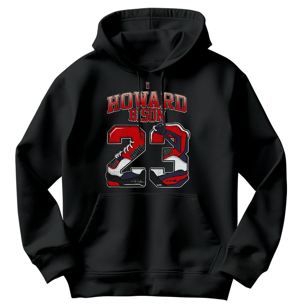Sweatshirt To Match Low OG Howard Bison 1s - Number 23 Dirty 4s Graphic