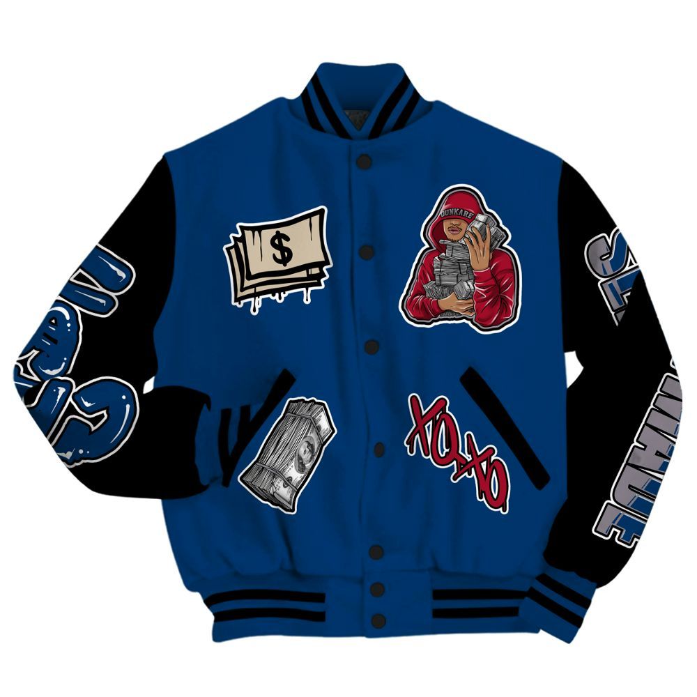 Varsity Jacket To Match Rare Air 4s - Selfmade Unique All Over Print