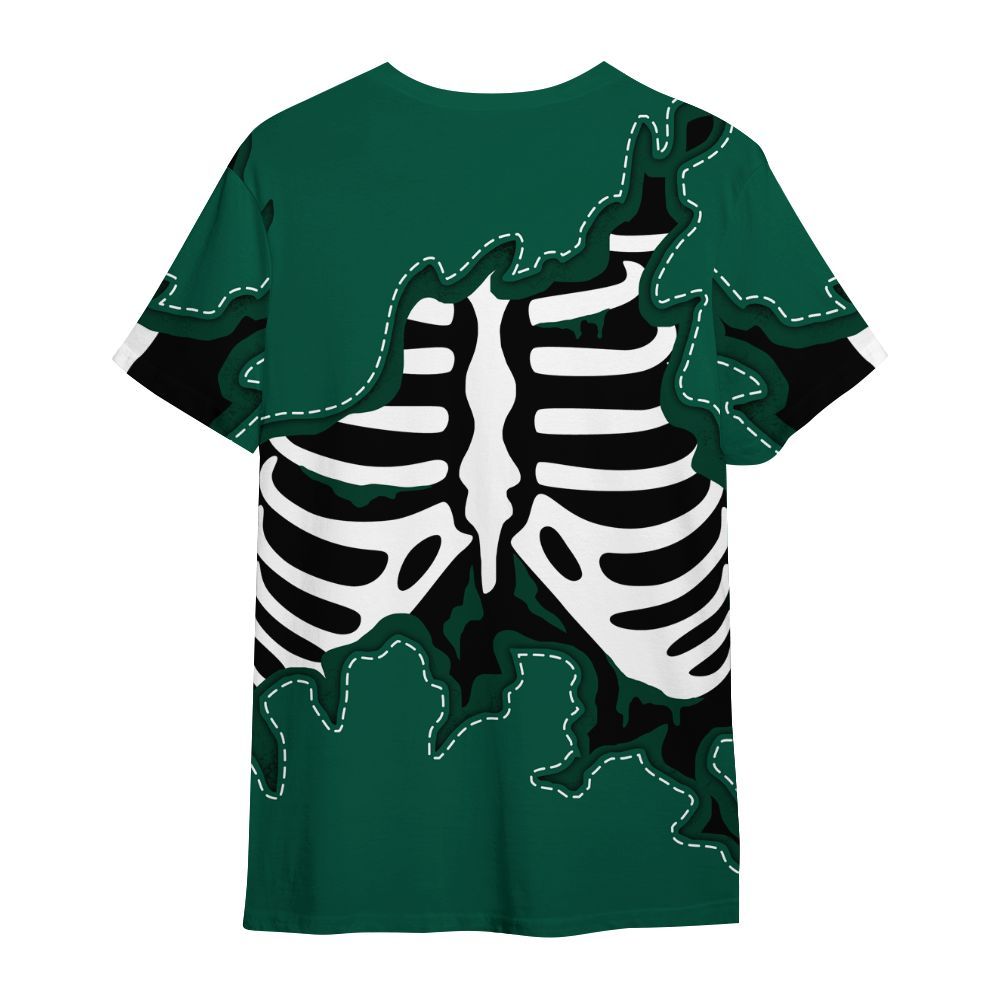 Shirt To Match Oxidized Green 4s - Skeleton Smiley Face All Over Print