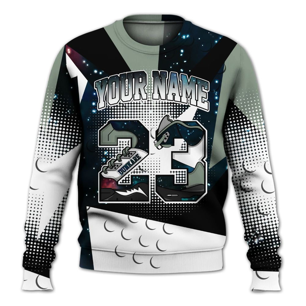 Sweatshirt To Match Air Foamposite One Galaxy - Poly Custom Name Number 23 5s All Over Print