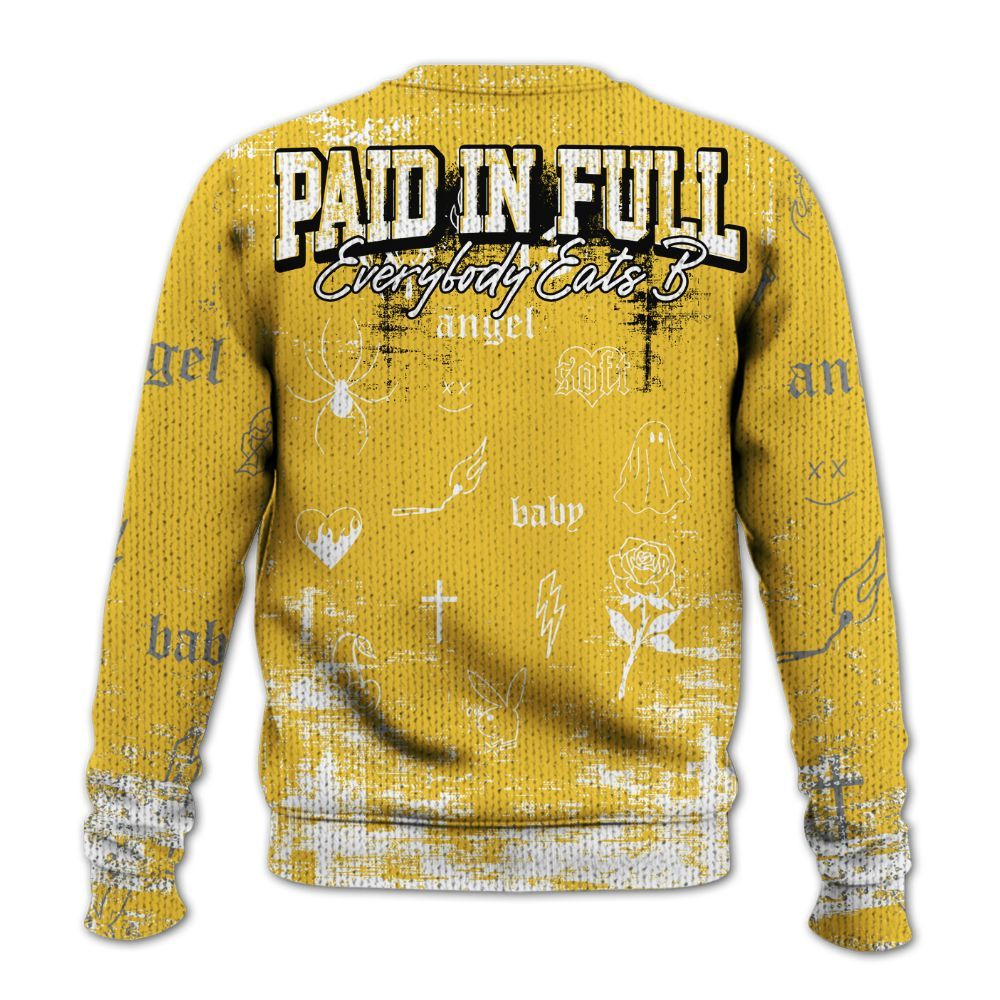Sweater To Match Retro Tokyo 5s - Paid In Full Money Graphic