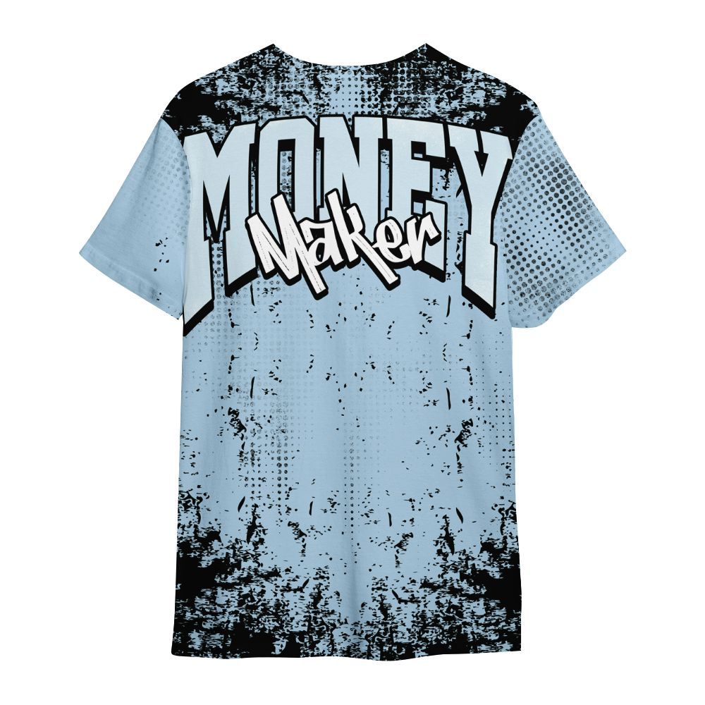 Shirt To Match Foamposite One Psychic Blue - Move In Silence Money Retro All Over Print