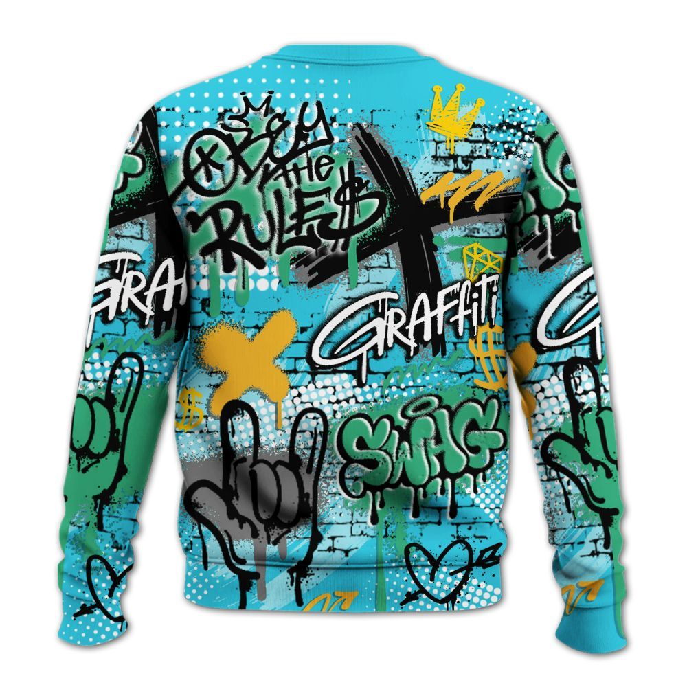 Sweatshirt To Match Dunk Chunky Dunky - True It Real Graffiti Streetwear All Over Print
