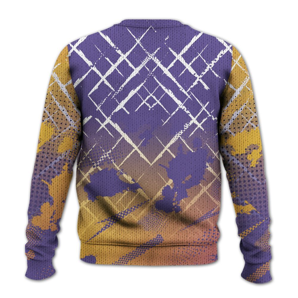 Knitted Sweater To Match Book Sunset 1s - Halftone Stand Business Dripping