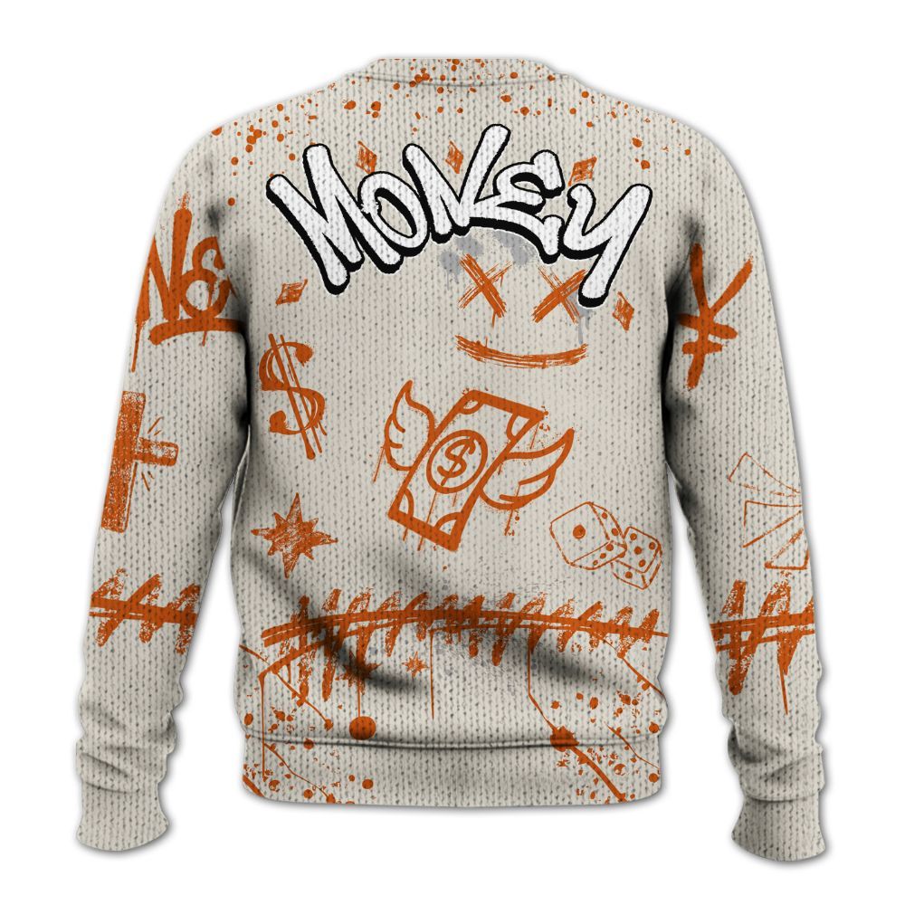 Knitted Sweater To Match SE Craft 5s - Everybody Paid In Full Crayon