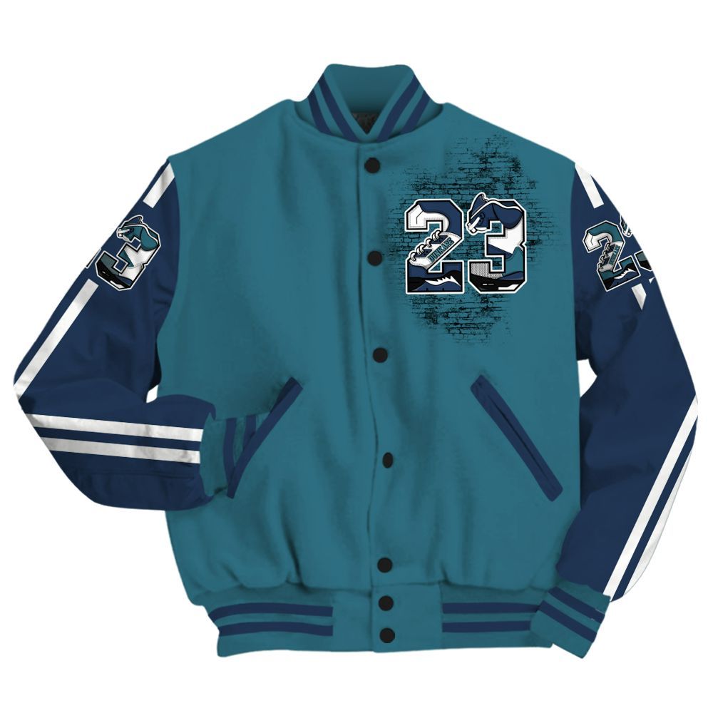 Varsity Jacket To Match Air Foamposite Kazuya Mishima - Custom Name Number 23 5s All Over Print