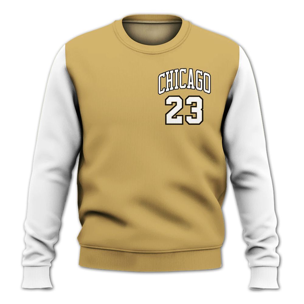 Sweatshirt To Match Craft Paris 6s - Custom Name Chicago 23 All Over Print