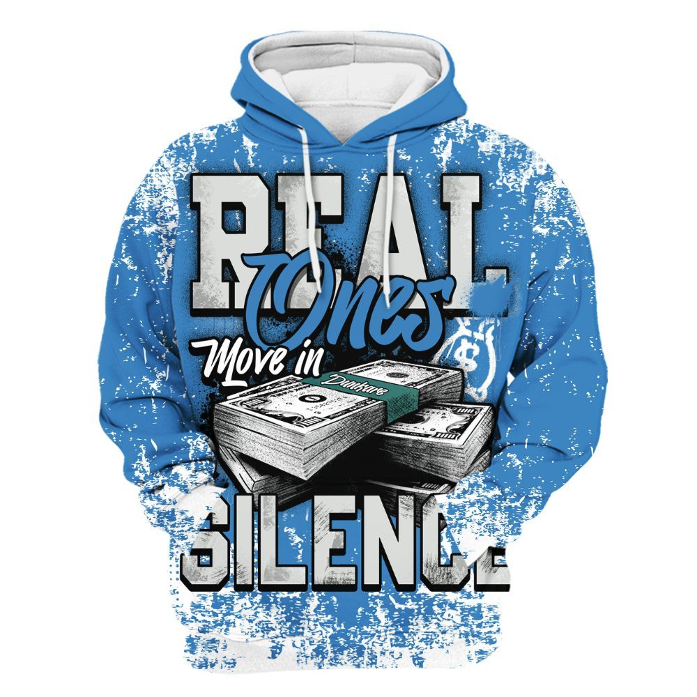 Hoodie To Match Low Carolina 17s - Move In Silence Money Street Retro All Over Print