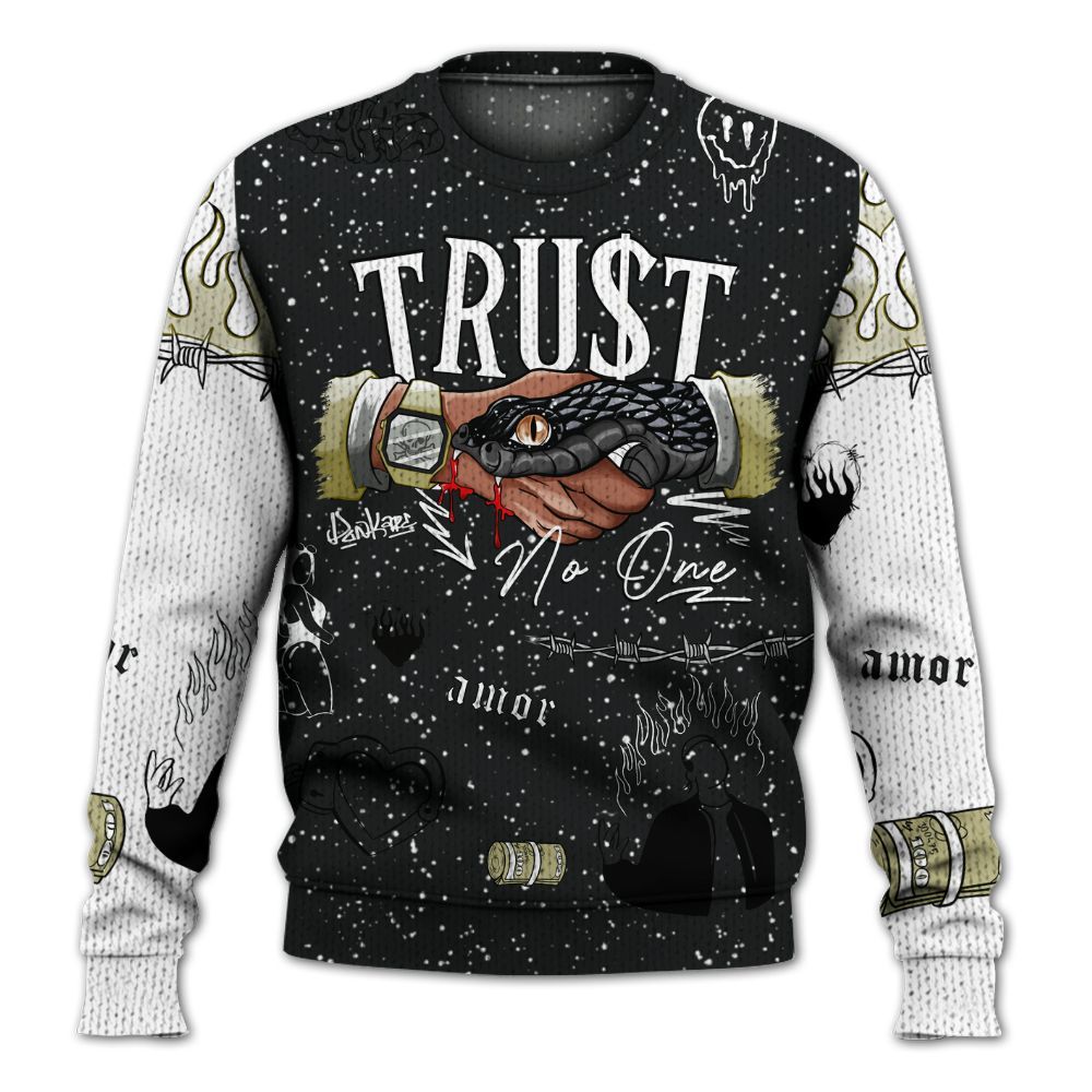 Sweater To Match Oreo 2026 6s - Snake Trust No One Graphic