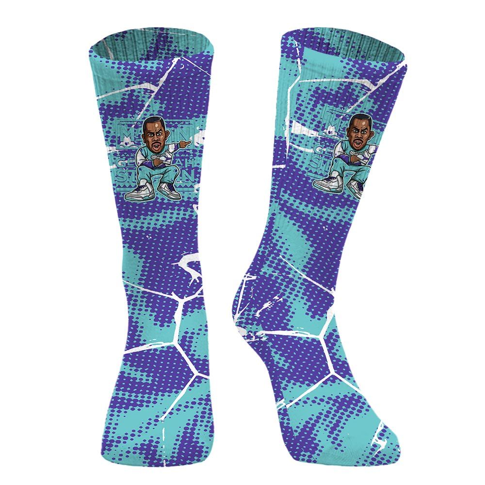 Sock To Match Low Hornets 1s - Get Tag Sneakers Steppin' Graphic