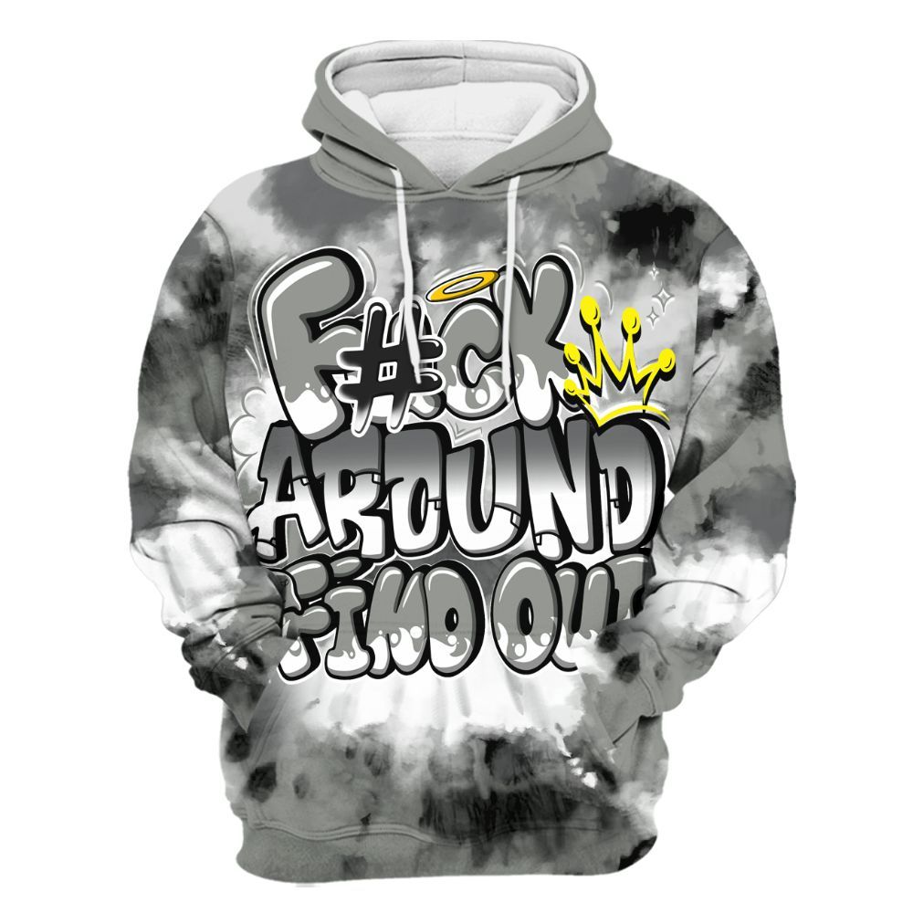 Hoodie To Match Paris Olympics 4s - Tie Dye FK Around Find Out All Over Print