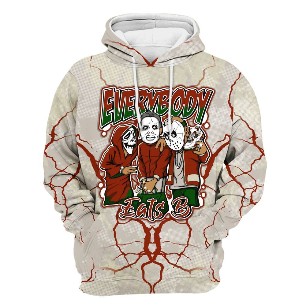 Hoodie To Match El Grito 5s - Everybody Eatin B Graphic Halloween All Over Print