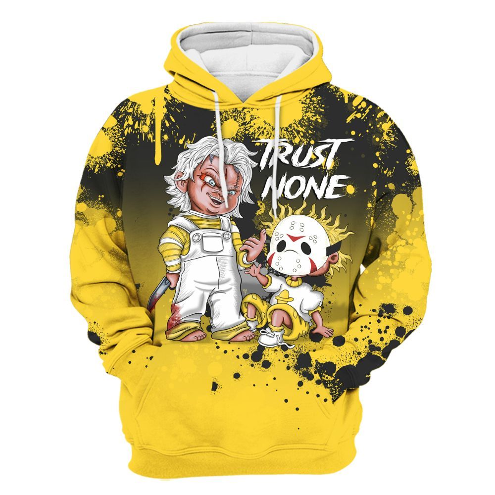 Hoodie To Match Mid New Love 2025 1s - Trust No One Scary All Over Print
