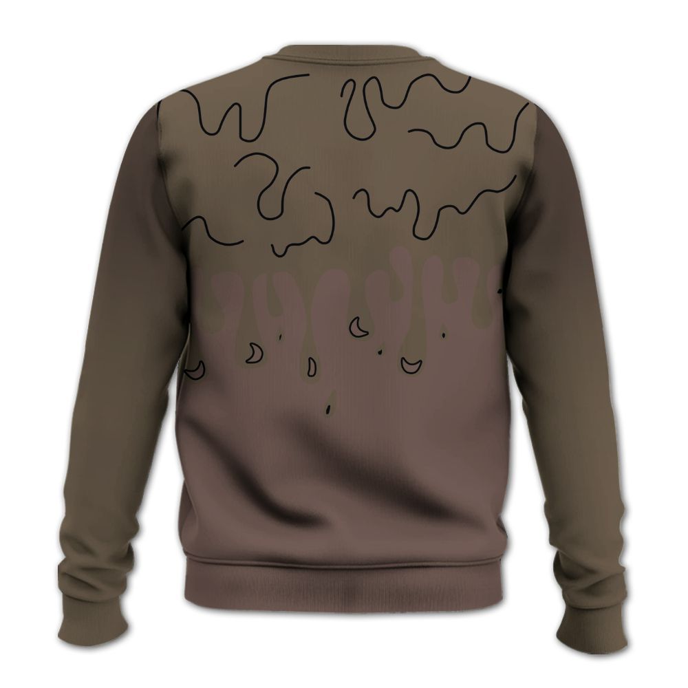 Sweatshirt To Match AMM Dark Mocha 4s - Loser Lover Dripping All Over Print