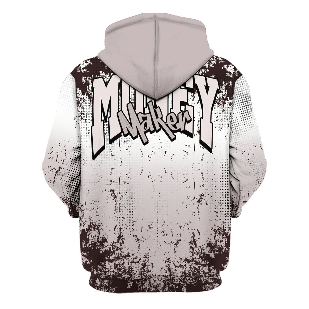 Hoodie To Match AMM Air Smokey Mauve 6s - Move In Silence Money Street Retro All Over Print