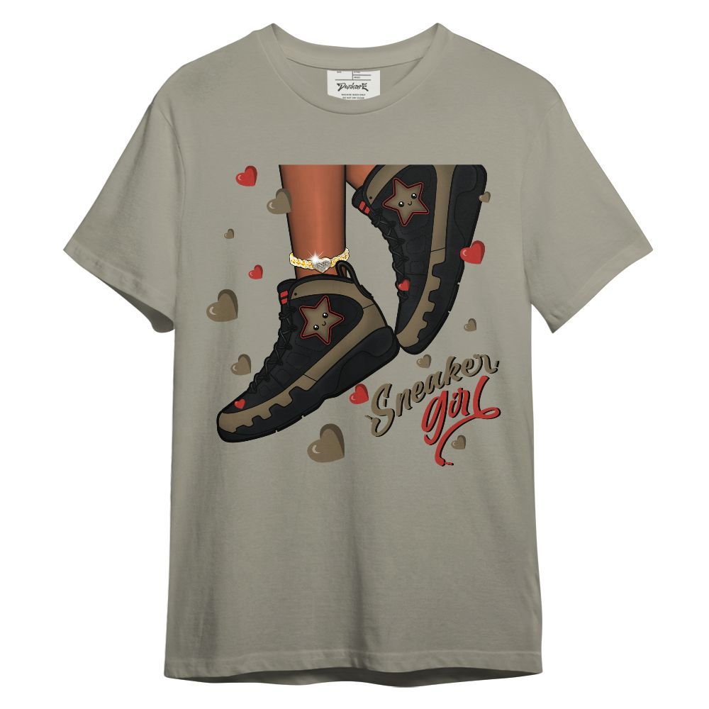 Shirt To Match Olive 9s - SNEAKER Girl Heart Flying Unisex Shirt