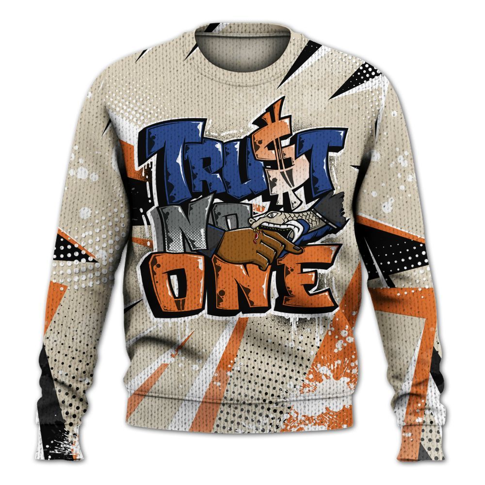 Knitted Sweater To Match Air Max 90 Rattan Birch - Poly Trust No One Dripping