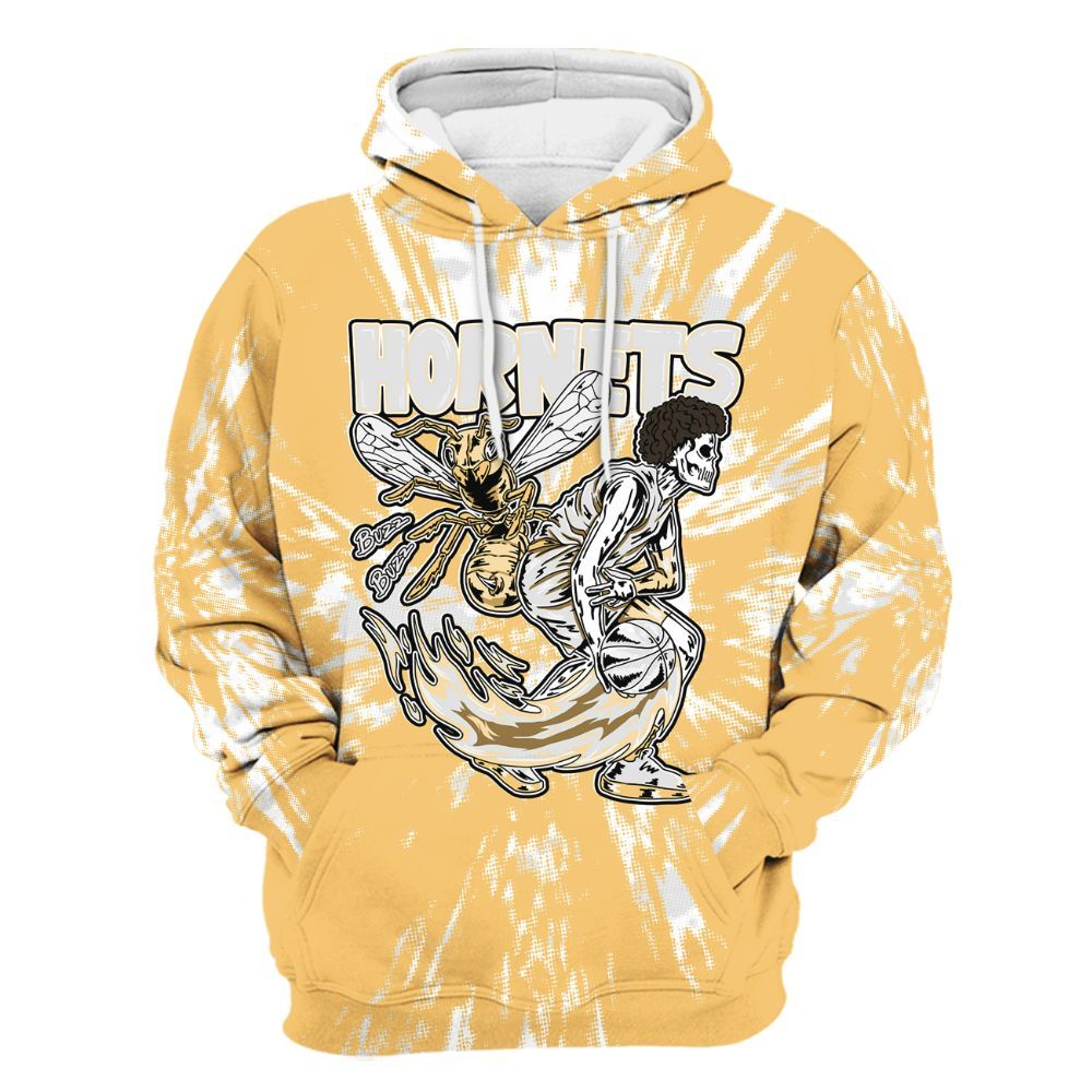 Hoodie To Match Pearl 6s - Hornets Skeleton Luxury All Over Print