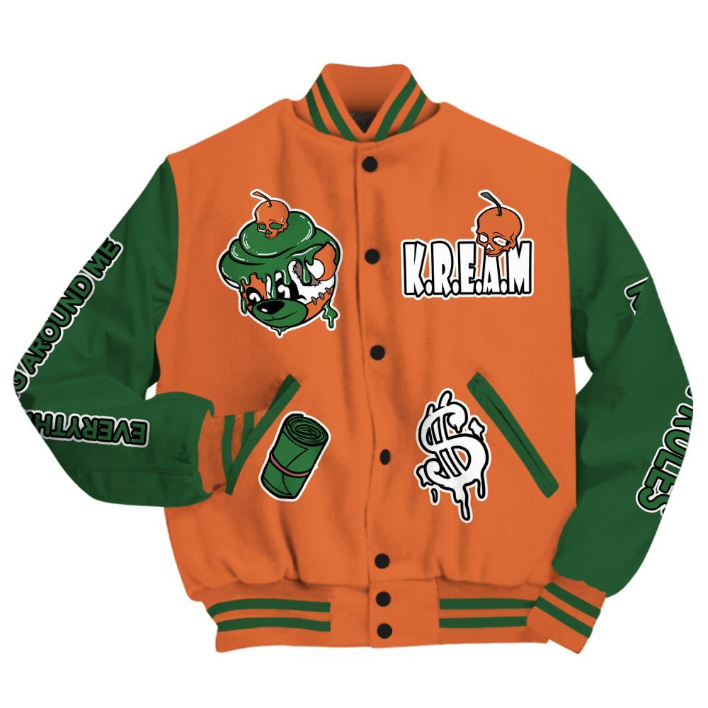 Varsity Jacket To Match Low Miami 5s - Loot Bear All Over Print