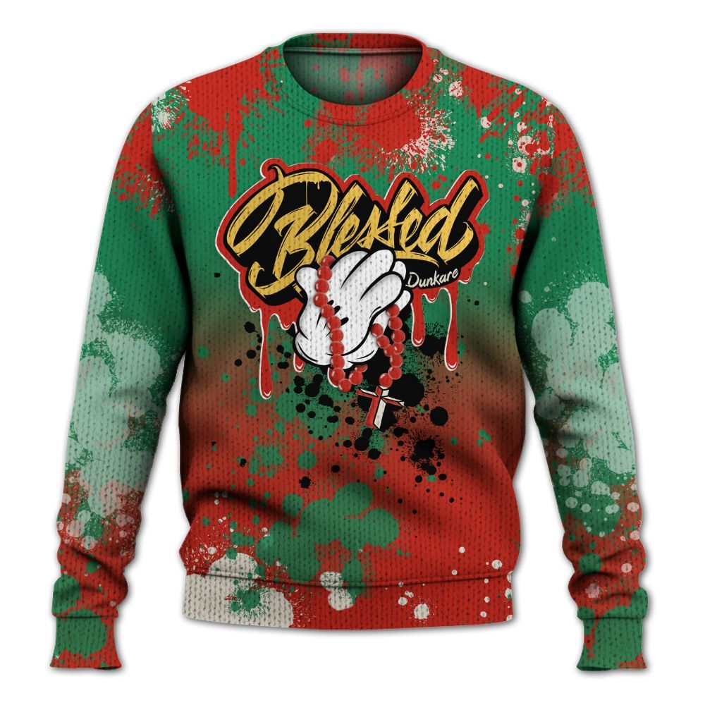 Sweater To Match Retro El Vuelo 3s Shirt, God Blessed Ink Drip Graphic