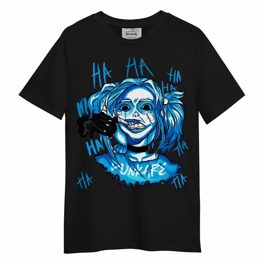 Shirt To Match Black University Blue 2022 13s - Bad Girl HAHA Unisex Shirt