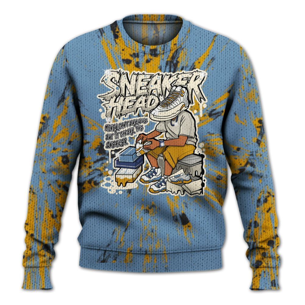 Knitted Sweater To Match High OG First In Flight 1s - Sneakers Headache Graphic Luxury