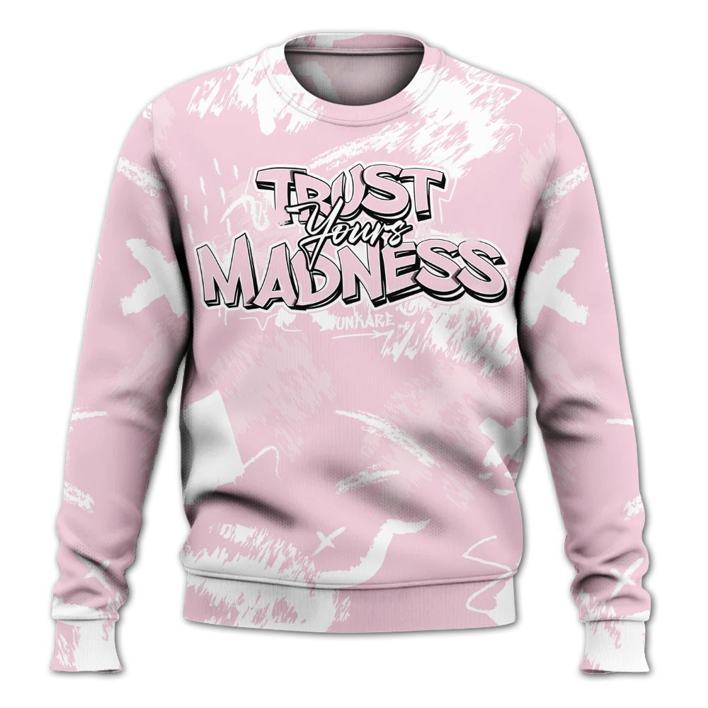 Sweatshirt To Match Orchid 4s - Trust Your Madness Retro All Over Print