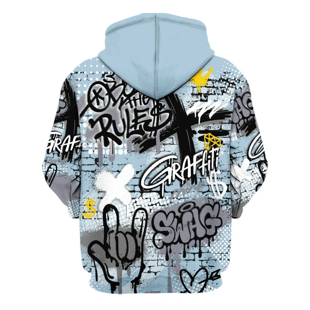 Hoodie To Match Chambray 7s - True It Real Graffiti Streetwear All Over Print