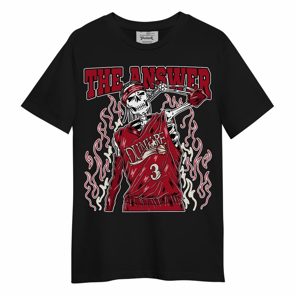 Shirt To Match 2025 High OG Cinnabar 1s - Allen Answer Skeleton Unisex Shirt