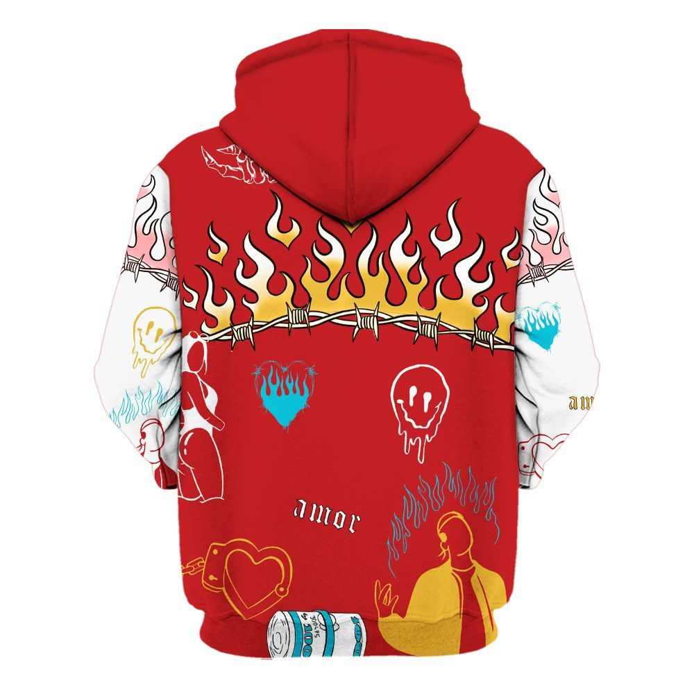 Hoodie To Match Dunk Low Fruity Pebbles - Snake Trust No One All Over Print