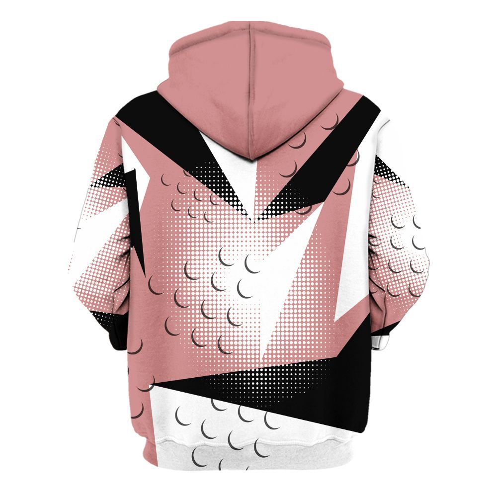 Hoodie To Match Low OG Rust Pink 1s - Poly Custom Name Number 23 5s All Over Print