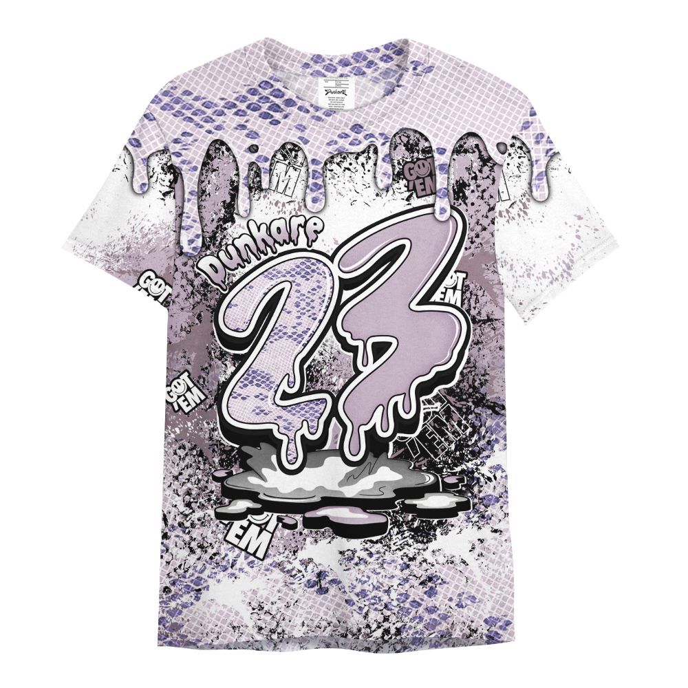 Shirt To Match Air Force 1 Low Purple Snake - Dripping 23 Drip All Over Print