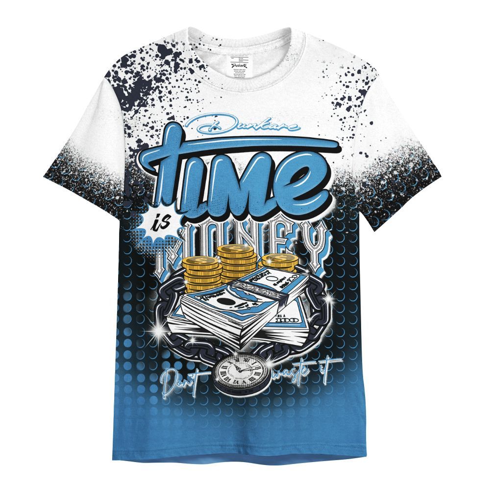 Shirt To Match Low OG Obsidian 1s - Halftone Time Is Money All Over Print