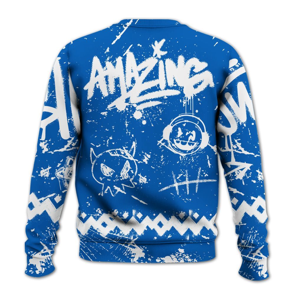 Sweatshirt To Match Dunk Low Argon - Friday Sneaker Crayon All Over Print