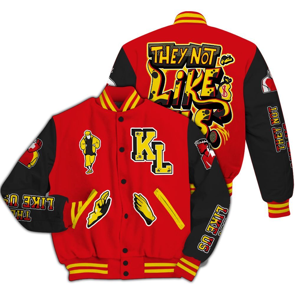 Varsity Jacket To Match Ferrari 14s - Dislike Us All Over Print