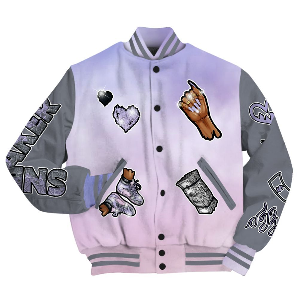Varsity Jacket To Match Zen Master 4s - Sneakerz Girlz All Over Print