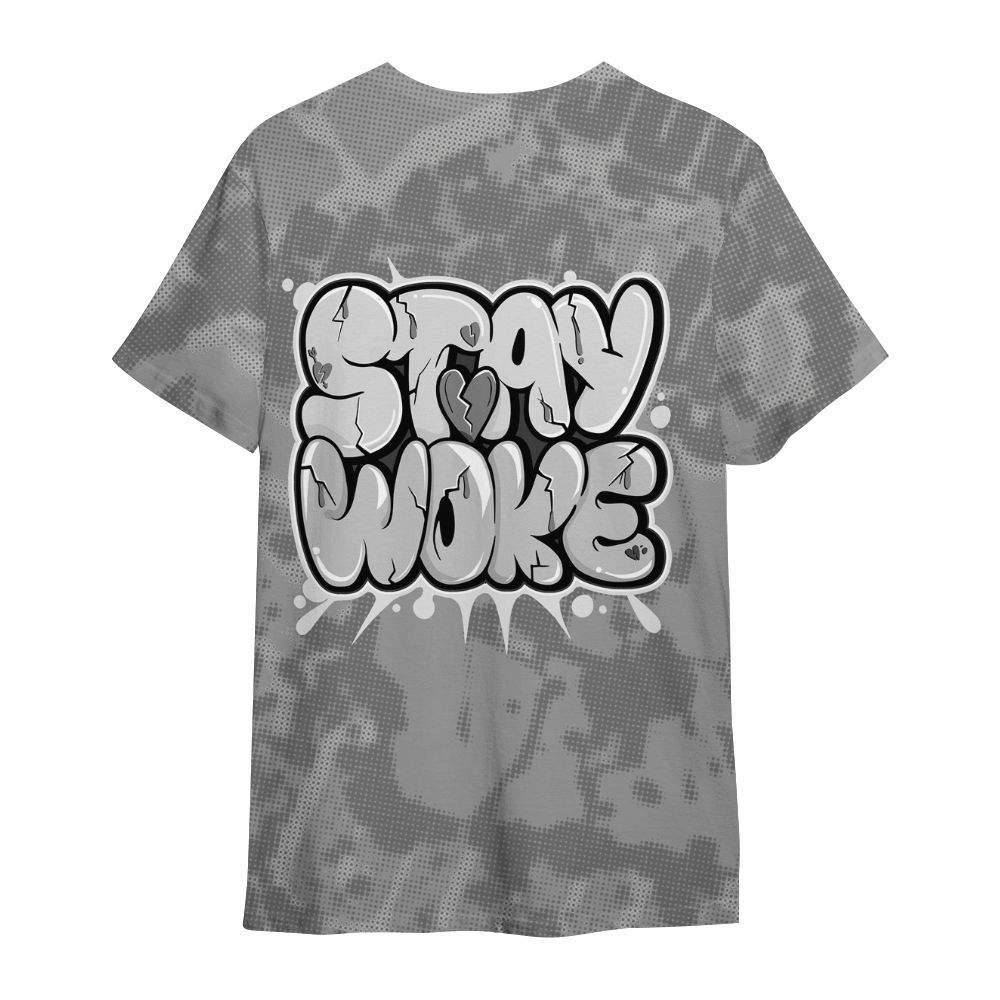 Shirt To Match Black Wolf Grey 12s - Stay And Woken Street All Over Print